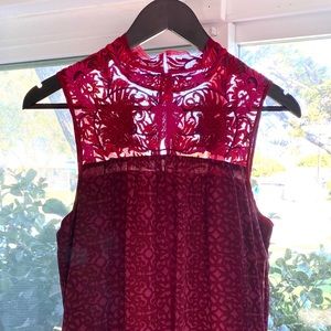 Anthropologie Niki Tlanajan Embroidered Dress